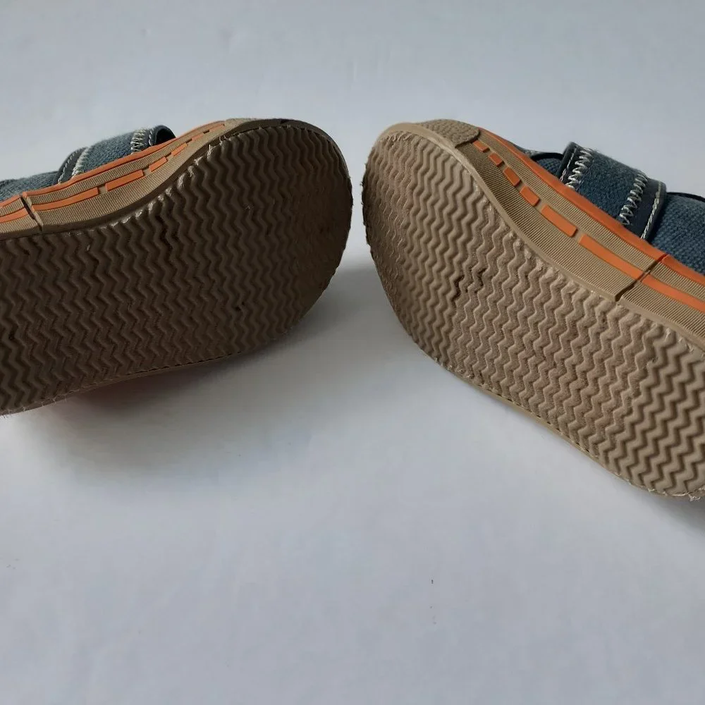 Carter's Boys Shoes Blue Denim Canvas Toddler Size 5
